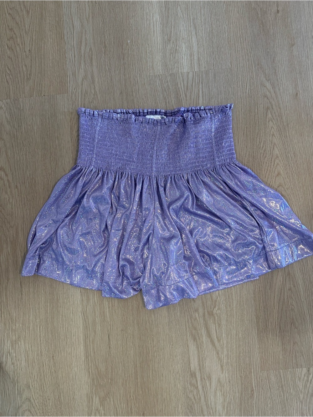 Queen of Sparkles Lilac Sparkle Swing Shorts